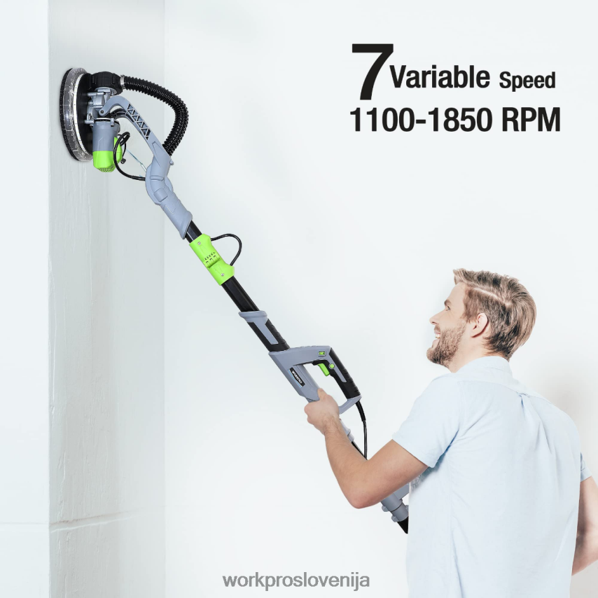 WORKPRO 720 W električni brusilnik za suhomontažne plošče z vakuumom 4V0B84228 orodje morden