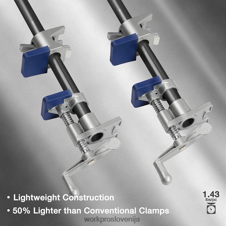 WORKPRO 2 kosa cevnih objemk, lahke cevne objemke iz tlačnega litja aluminija 4V0B84124 orodje Črna