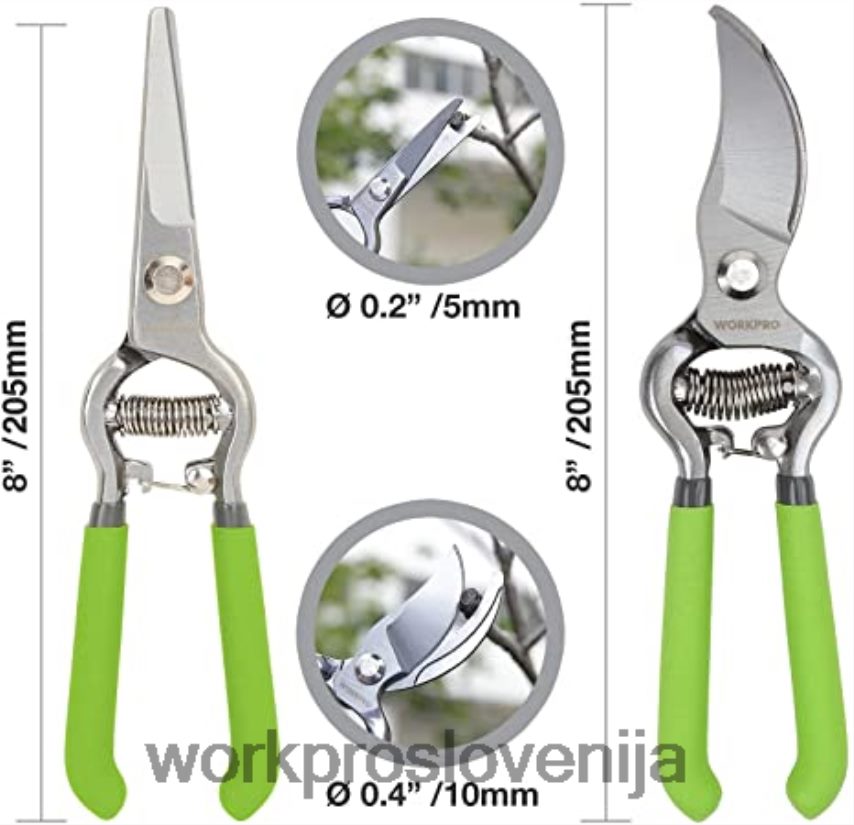 WORKPRO 20 V akumulatorske škarje za živo mejo & 2 v 1 ročne škarje za živo mejo & 2-delne škarje za obrezovanje & vrtni ščitniki za kolena 4V0B84320 orodje morden