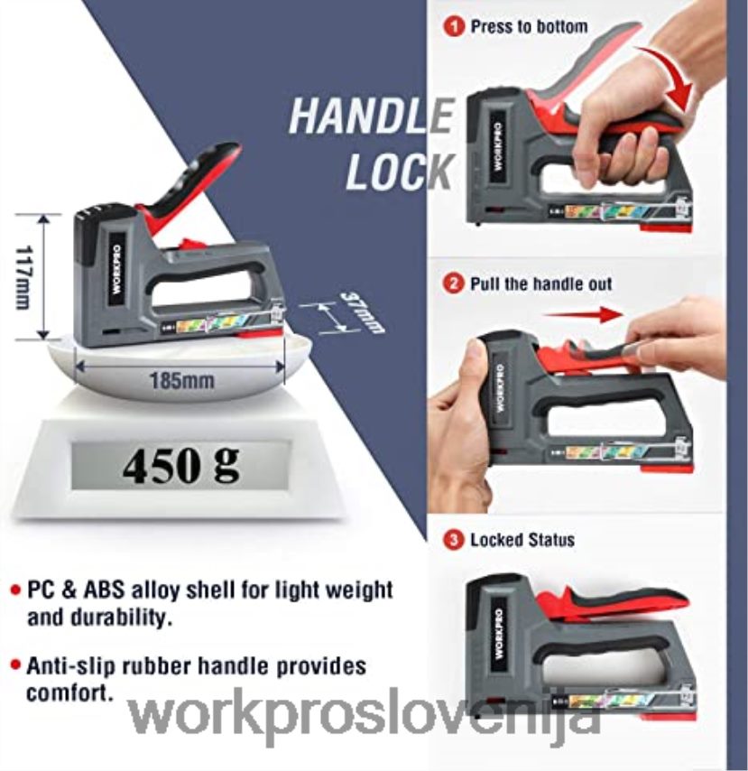 WORKPRO Komplet akumulatorskih vrtalnikov 12 V & pištola za spenjanje 6 v 1 & komplet 8 kosov magnetnih izvijačev & akumulatorska pištola za vroče lepilo 4V0B84313 orodje roza