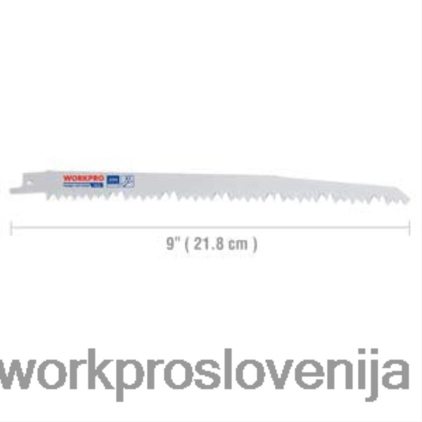WORKPRO 5-delni 9-palčni komplet sabljastih žaginih listov za obrezovanje lesa 4V0B84208 orodje koristno