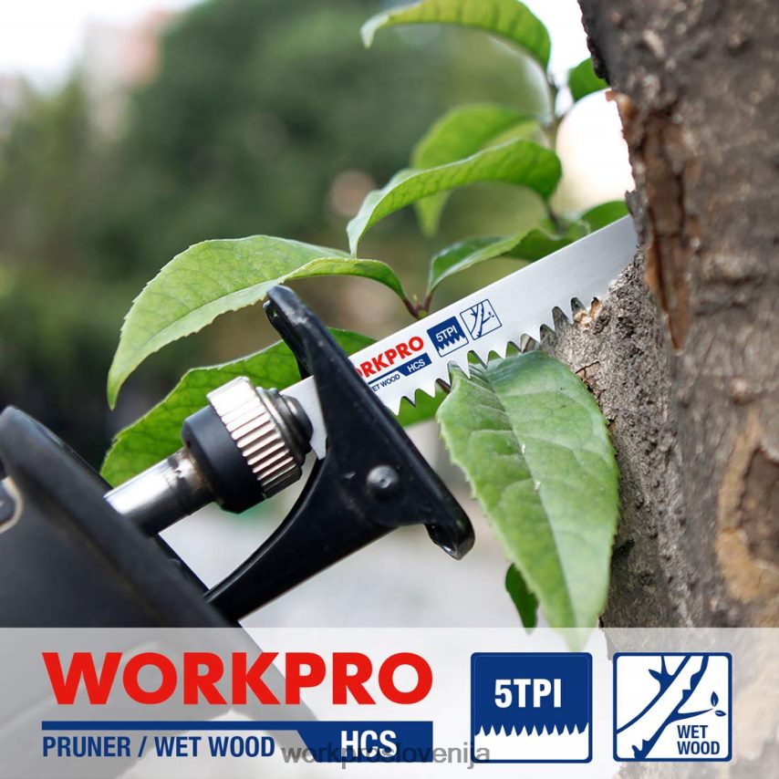 WORKPRO 5-delni 9-palčni komplet sabljastih žaginih listov za obrezovanje lesa 4V0B84208 orodje koristno