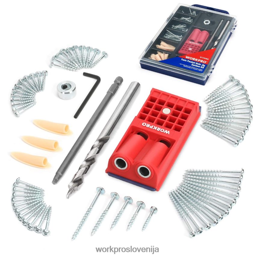 WORKPRO plastični čepi grobi kvadratni vijaki z žepnimi luknjami komplet za pripravo 4V0B84201 orodje morden