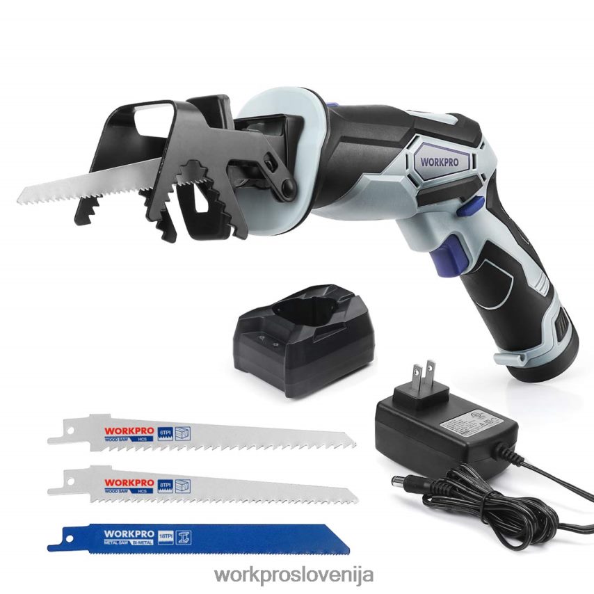 WORKPRO 12 V akumulatorska sabljasta žaga z vpenjalno čeljustjo 4V0B84185 orodje uporaben