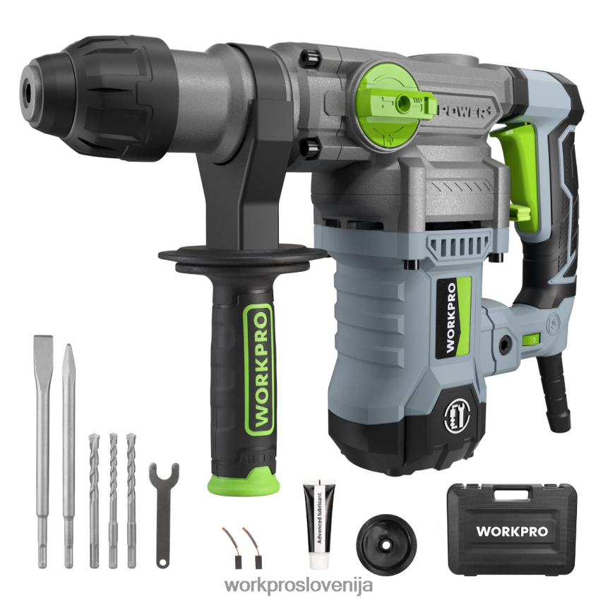 WORKPRO 12,5 amperov 1-1/4 inch premium vrtalno kladivo sds-plus, zmogljiva žična različica 4V0B84179 orodje koristno