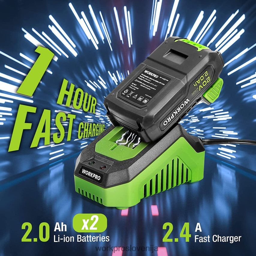 WORKPRO Komplet akumulatorskih vrtalnih vijačnikov 20v max, električno udarno vrtalno orodje s 102-delnimi dodatki, 2 x 2,0ah li-ionski bateriji s hitrim polnilcem 4V0B84170 orodje uporaben