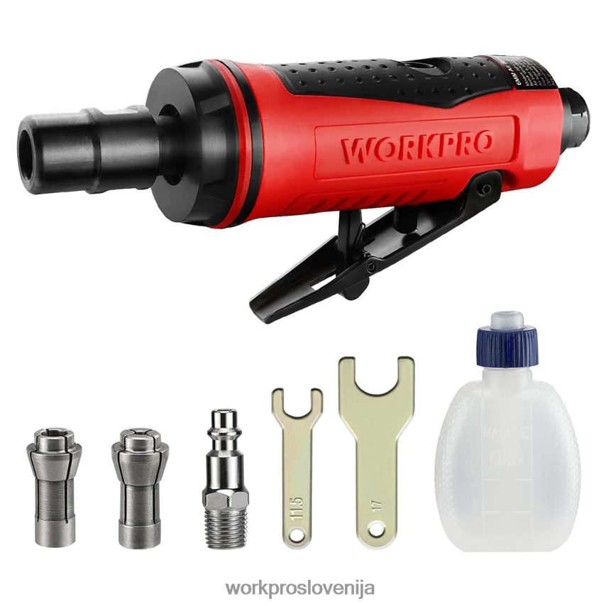 WORKPRO zračni brusilnik, 1/4-palčni pnevmatski ravni brusilnik, 25000 vrt/min, zračni brusilnik 4V0B84183 orodje novo