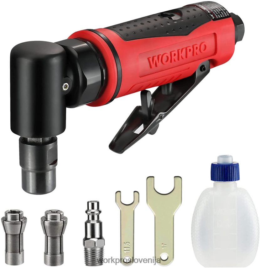 WORKPRO zračni kotni brusilnik 1/4-palčni set pnevmatskih kotnih brusilnikov 4V0B84180 orodje morden