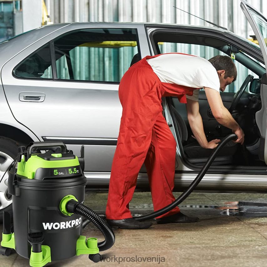 WORKPRO 5-galonski sesalnik za trgovine, 5,5 najvišje konjske moči sesalnik za trgovine s hepa filtrom, cevjo in dodatki 4V0B84214 orodje morden