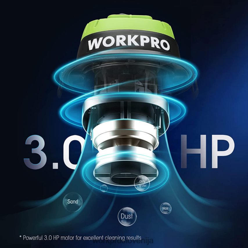 WORKPRO mokri/suhi sesalnik 2,5 galone 3 največje konjske moči, prenosni trgovinski sesalnik za dom 4V0B84216 orodje uporaben