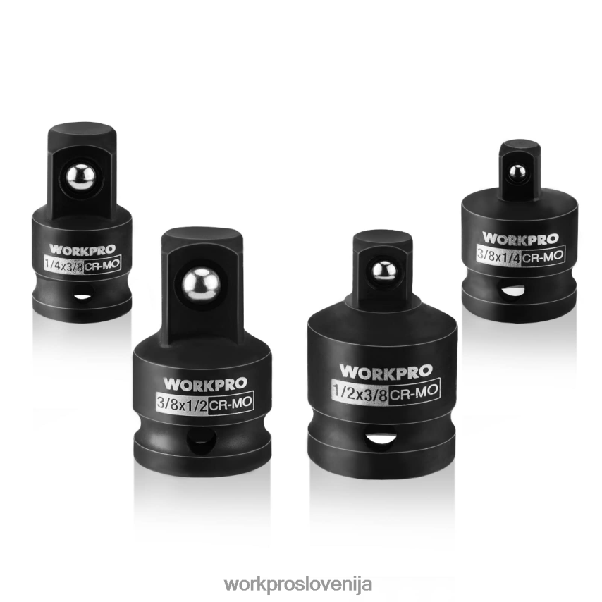 WORKPRO 4-delni komplet adapterja in reduktorja za udarno vijačnico, komplet za zamenjavo ključev 4V0B8494 orodje koristno