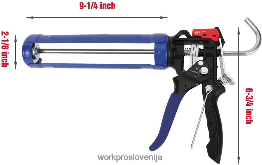 WORKPRO pištola za tesnjenje z nastavljivim razmerjem potiska za standardne tesnilne cevi 4V0B84135 orodje koristno