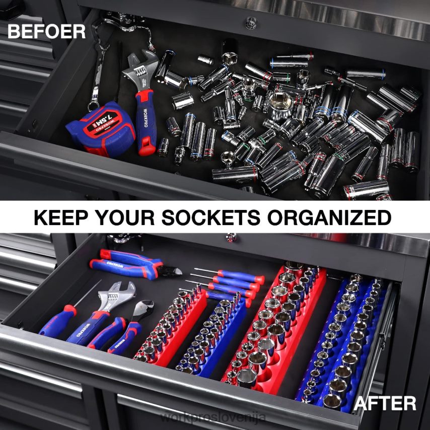 WORKPRO set 4 magnetnih organizatorjev posod 4V0B84134 orodje morden