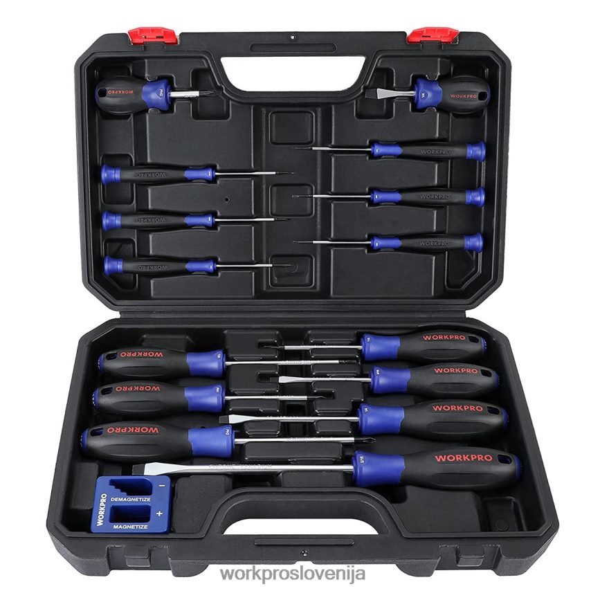 WORKPRO set magnetnih izvijačev, 16 kosov torx natančnih križnih izvijačev z magnetizatorjem 4V0B8498 orodje novo