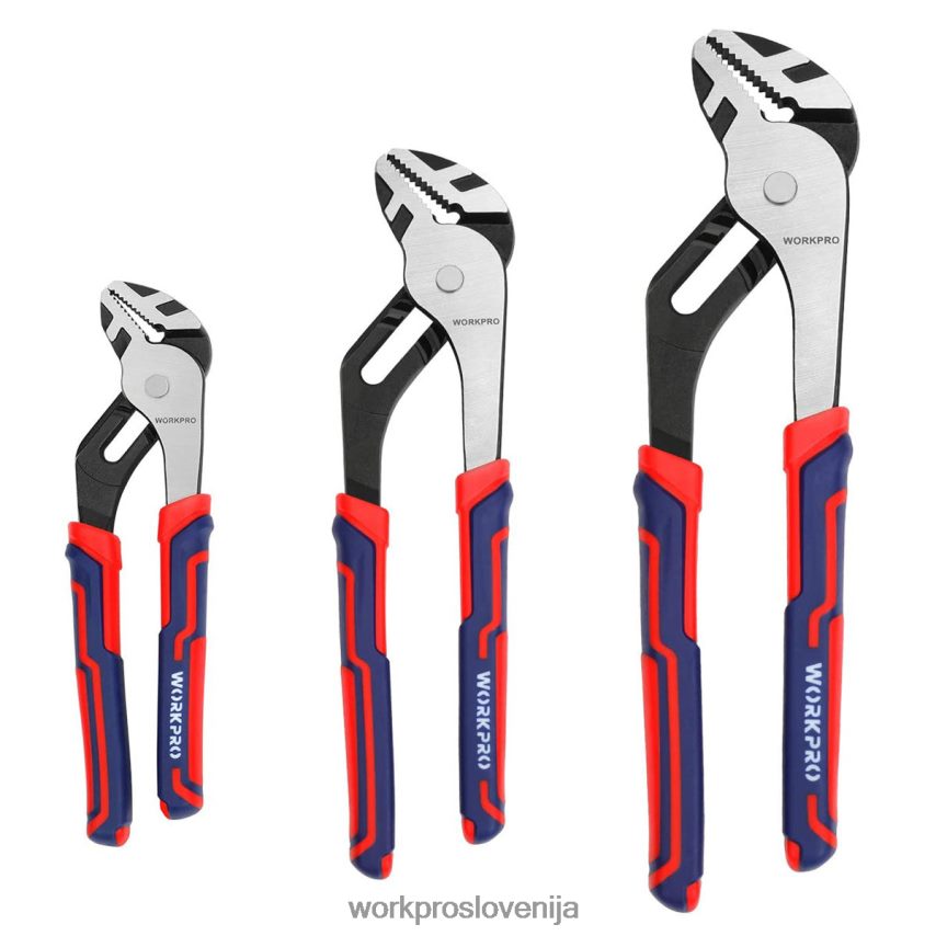 WORKPRO 3-delni set nastavljivih večnamenskih klešč za spoje utorov 4V0B8468 orodje novo