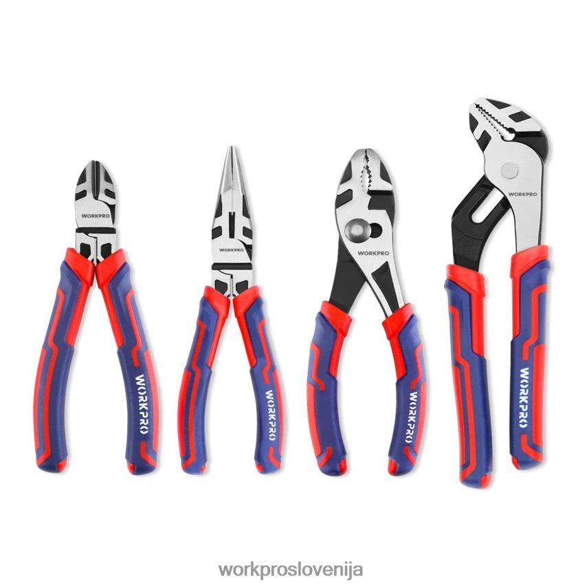 WORKPRO 4 kosi prvovrstnih kompletov orodja za gradbene klešče cr-v 4V0B8472 orodje morden