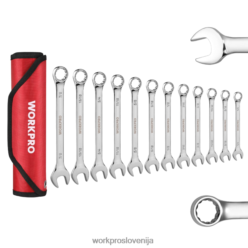WORKPRO 12 kosov metričnih 8-19 mm, vrhunski komplet kombiniranih ključev cr-v 4V0B8495 orodje novo