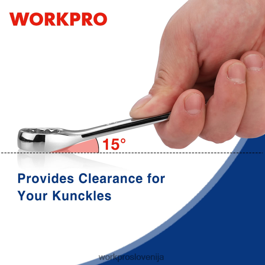 WORKPRO 12 kosov metričnih 8-19 mm, vrhunski komplet kombiniranih ključev cr-v 4V0B8495 orodje novo
