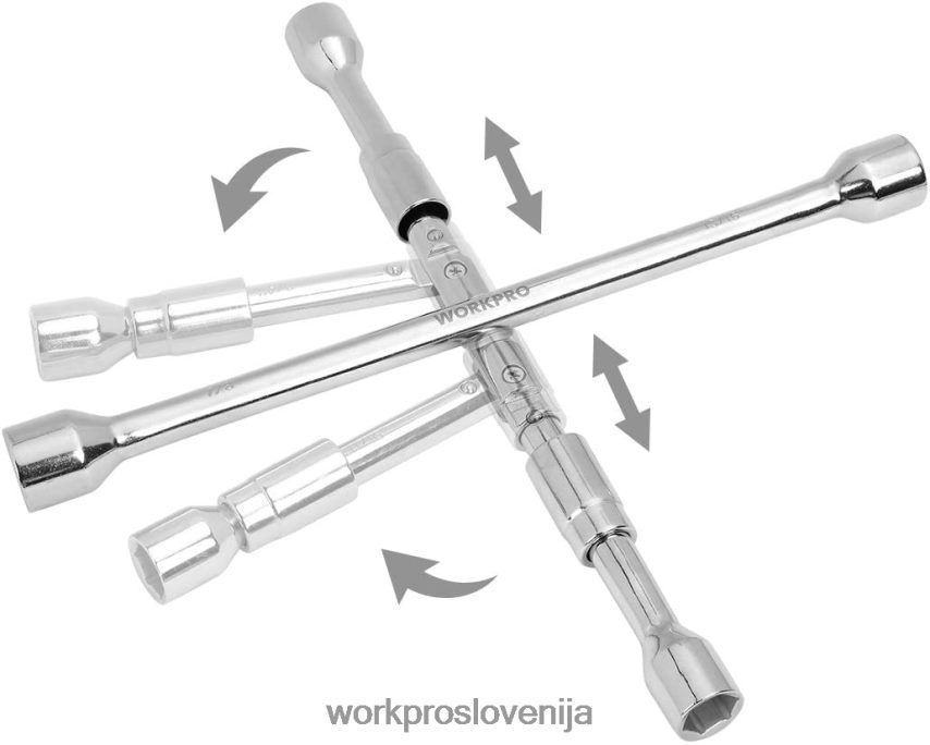 WORKPRO 14-palčni univerzalni zložljivi 4-smerni križni ključ 4V0B8490 orodje koristno