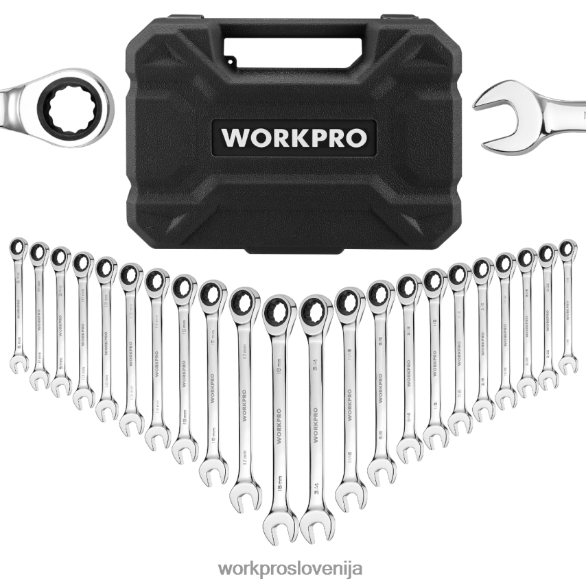 WORKPRO 22-delni komplet kombiniranih ključev z ragljo 4V0B8481 orodje morden