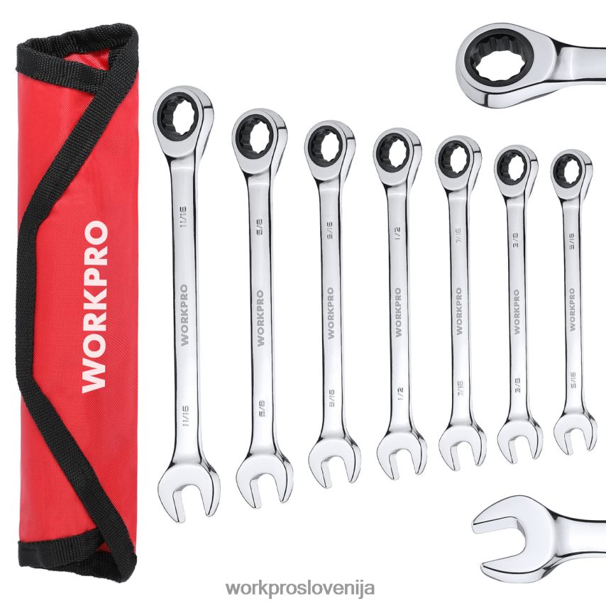 WORKPRO 7-delni komplet kombiniranih ključev z ragljo 4V0B8485 orodje uporaben