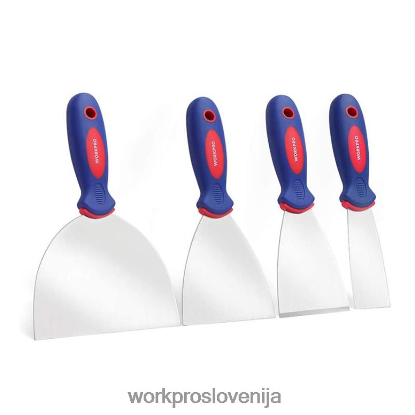 WORKPRO 4-delni komplet nožev za kit iz nerjavečega jekla 4V0B84149 orodje novo