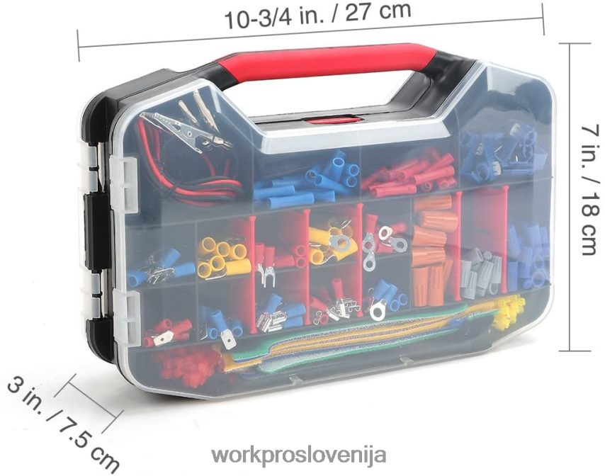 WORKPRO 582 kosov električni komplet za popravilo termoskrčljive cevi za žične sponke z rezalnikom za odstranjevanje žice 4V0B84152 orodje uporaben