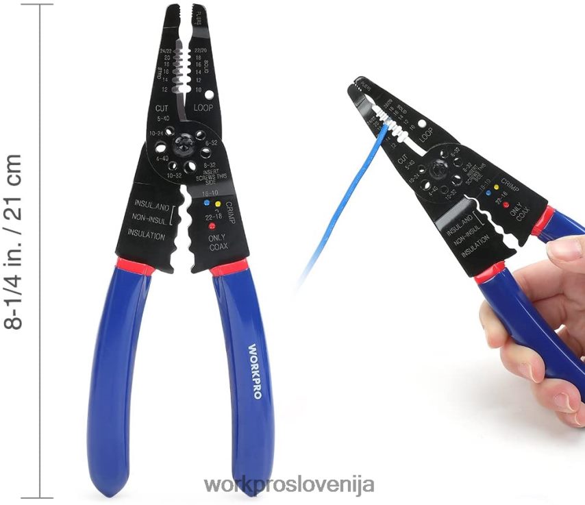WORKPRO 582 kosov električni komplet za popravilo termoskrčljive cevi za žične sponke z rezalnikom za odstranjevanje žice 4V0B84152 orodje uporaben
