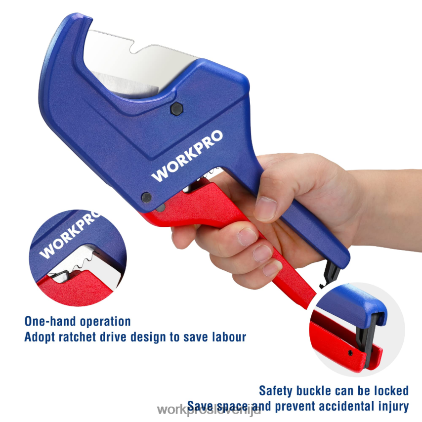 WORKPRO orodje za rezanje pvc cevi z ragljo 4V0B84155 orodje uporaben