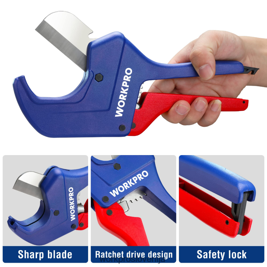 WORKPRO orodje za rezanje pvc cevi z ragljo 4V0B84155 orodje uporaben