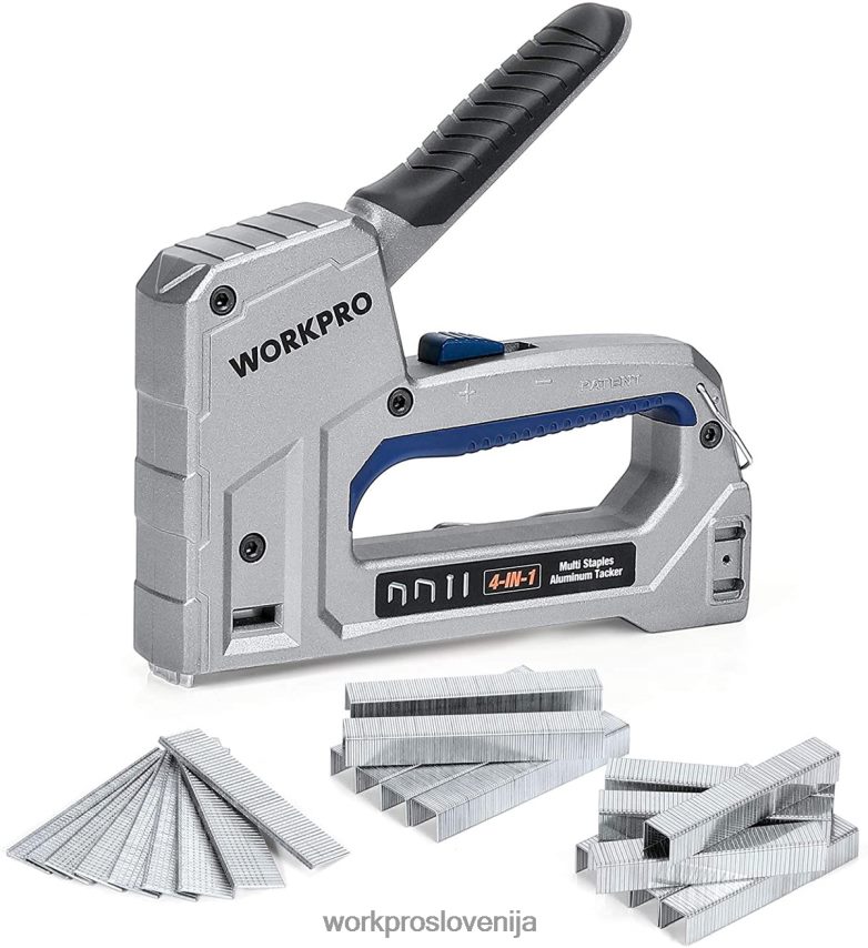 WORKPRO zabijalnik za težka dela 4 v 1 aluminijast žebljalnik z 2000 sponkami 4V0B8458 orodje koristno