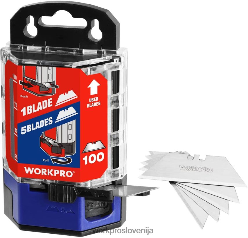 WORKPRO 100 kosov nadomestnih rezil za nože iz ogljikovega jekla sk5 z razpršilnikom 4V0B8449 orodje rdeče/roza
