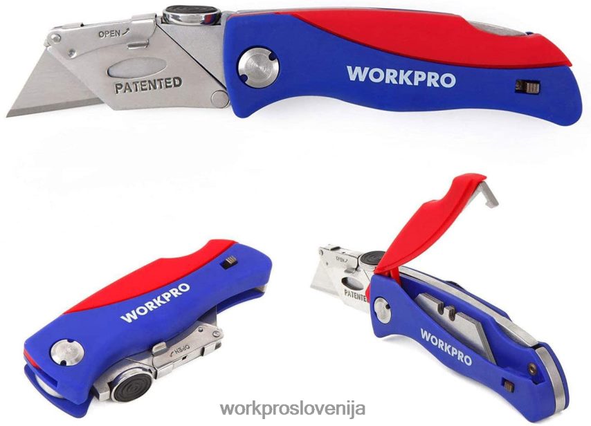 WORKPRO zložljiv nož, hitro menjalni rezalnik za škatle 4V0B8450 orodje uporaben