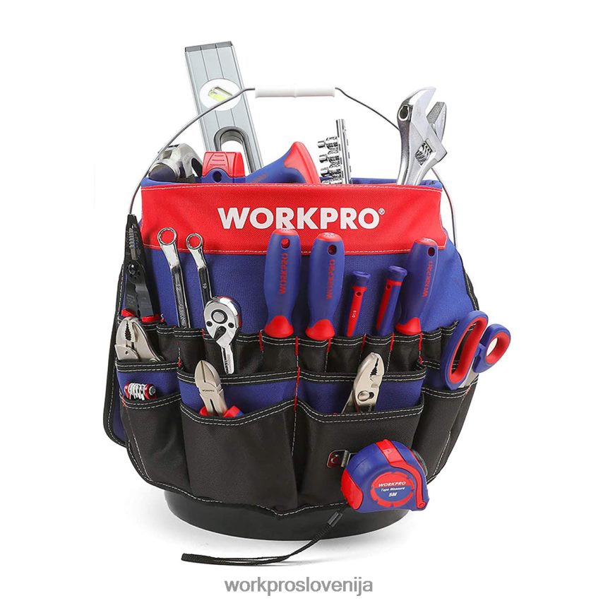 WORKPRO vedro organizator orodja z 51 žepi (orodje ni vključeno) 4V0B8420 shranjevanje koristno