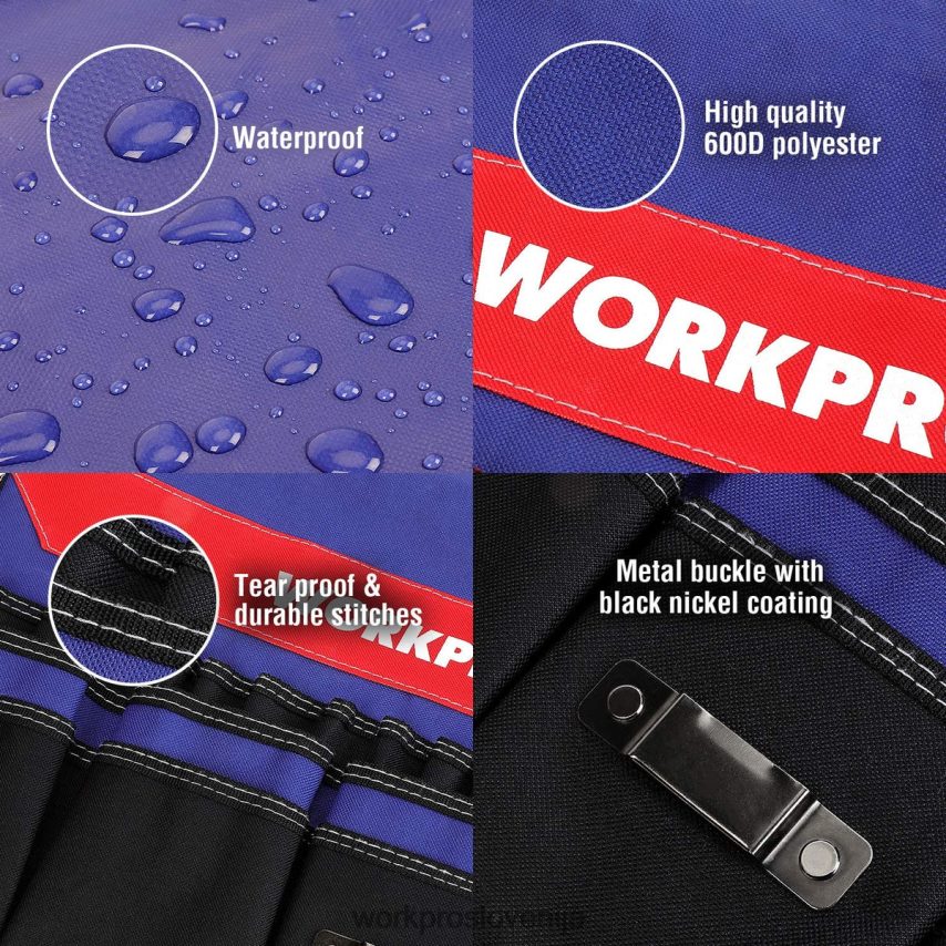 WORKPRO vedro organizator orodja z 51 žepi (orodje ni vključeno) 4V0B8420 shranjevanje koristno