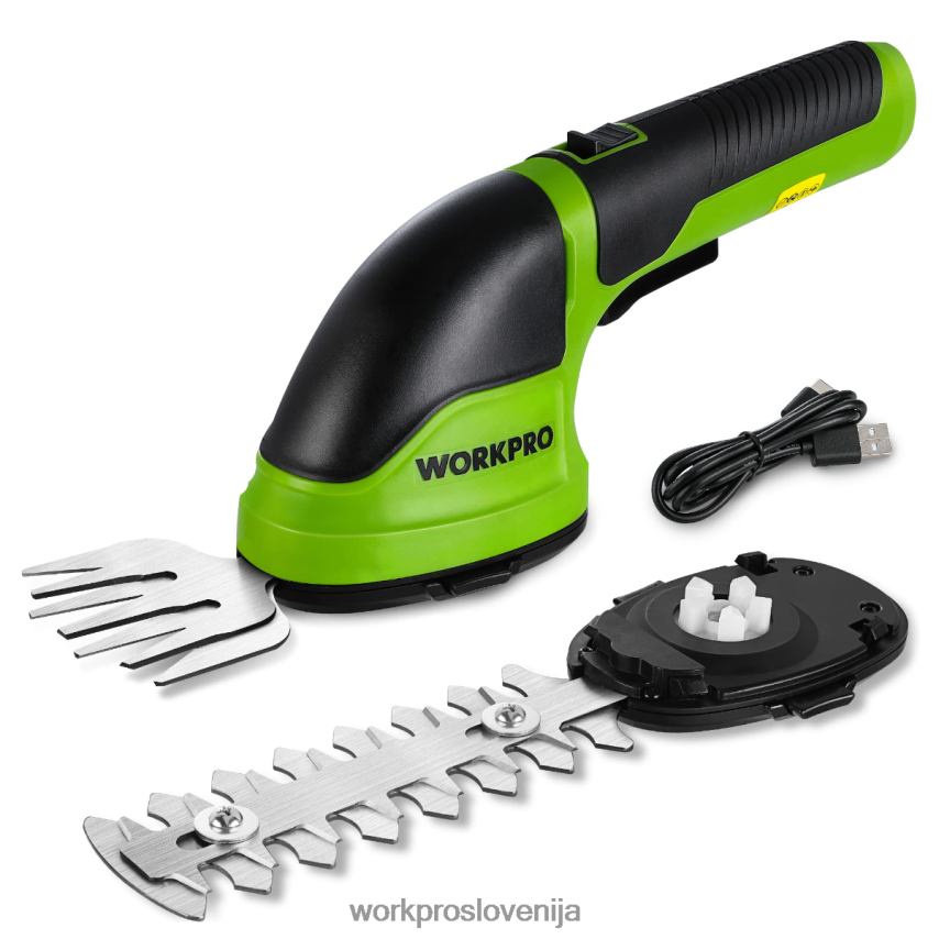 WORKPRO 2 v 1 ročne 3,6 V električne brezžične škarje za grmičevje škarje za živo mejo/rezalnik trave 4V0B84268 orodje roza/zelena/bela