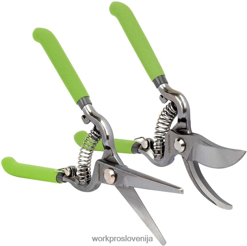 WORKPRO 2 kosa kompleta škarij za obrezovanje z jeklenim ravnim rezilom 4V0B84271 orodje koristno