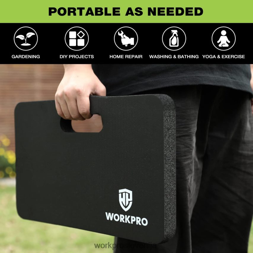 WORKPRO klečalnik iz ekstra debele pene, 17,5 x 11 x 1,5 4V0B84277 orodje Črna