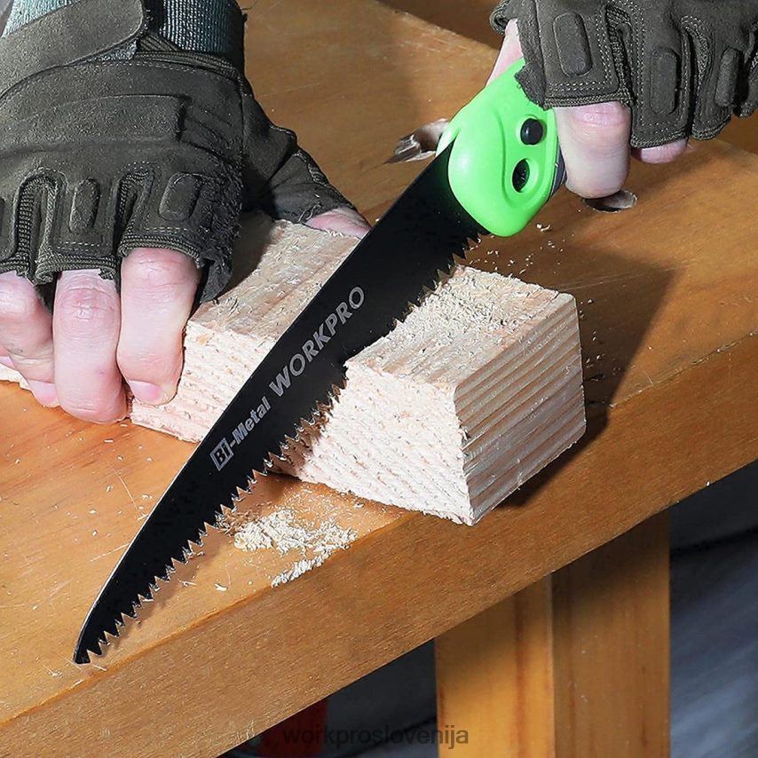 WORKPRO zložljiva žaga kompaktna ročna obrezovalna žaga s 7-palčnim rezilom za zaklepanje gumba 4V0B84270 orodje koristno