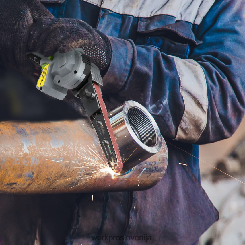 WORKPRO akumulatorski tračni brusilnik za podrobnosti, mini verižna žaga, električni puhalnik, kombinirani komplet električnega orodja 3 v 1 4V0B84296 orodje morden